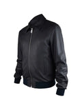 Billionaire zip-up leather jacket