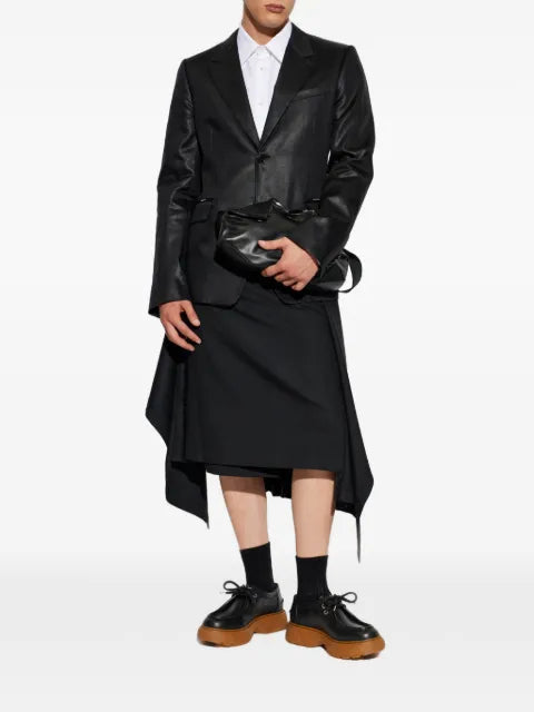 Alexander McQueen linen double-vent blazer