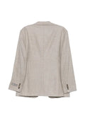 Canali single-breasted wool-blend blazer